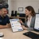 small business owner getting business insurance quote